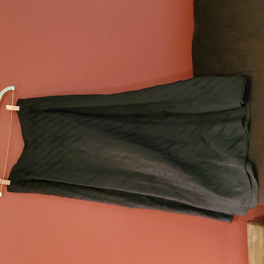 INC silk pleated maxi skirt